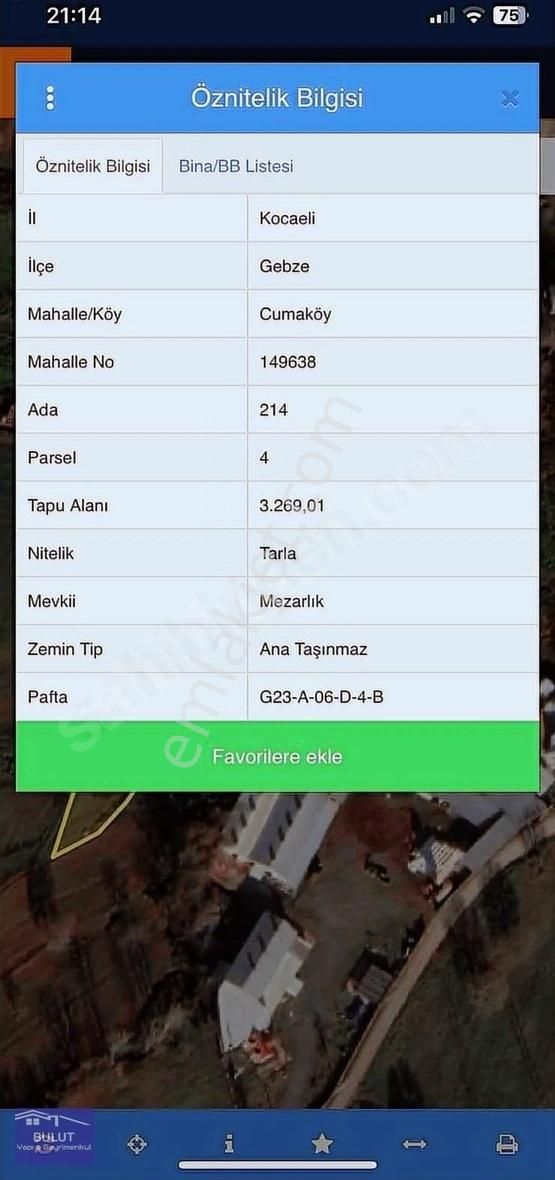 Gebze Cuma Köyde 591 Metre Satılık Arsa : - Görsel 16