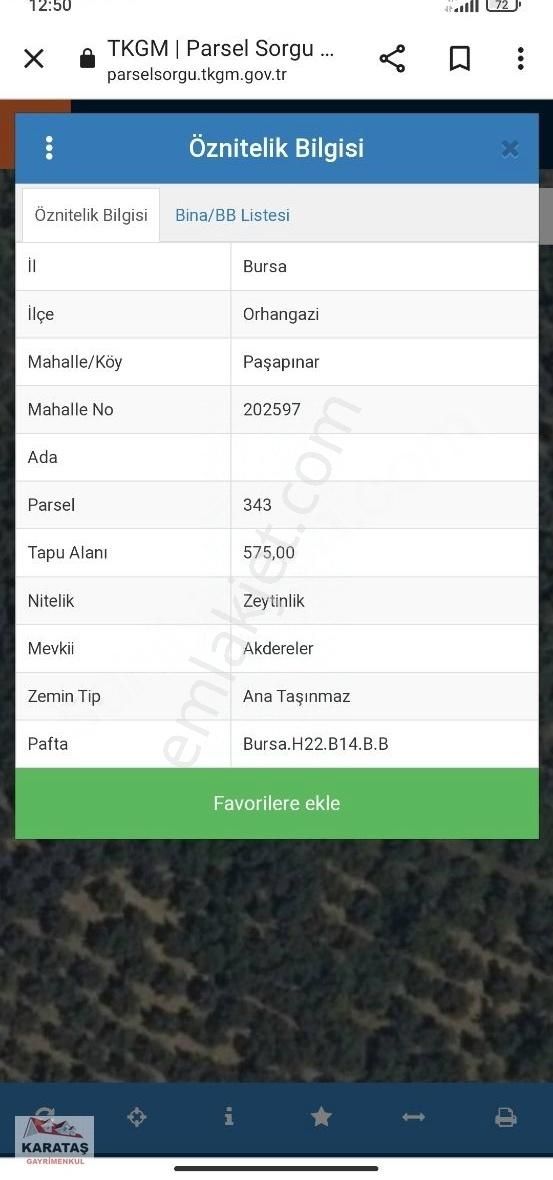 Orhangazi Paşapınar Köyünde Göl Manzaralı Kupon Arazi - Görsel 4