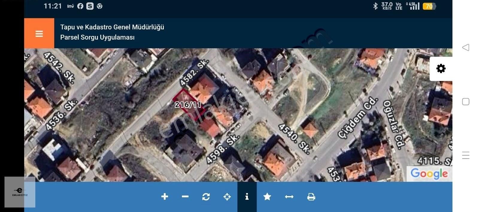 Gümüşcay Mahallesi Satılık Arsa. B+2 Kat%30 İmarlı