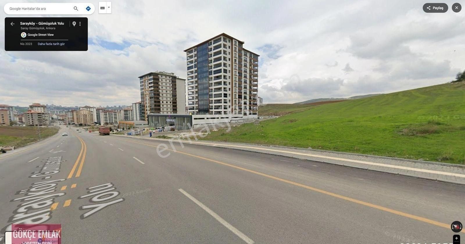 Gökçe Emlak'tan Sarayda Yapılaşma Yakını Site Arsası Hisse Verilir