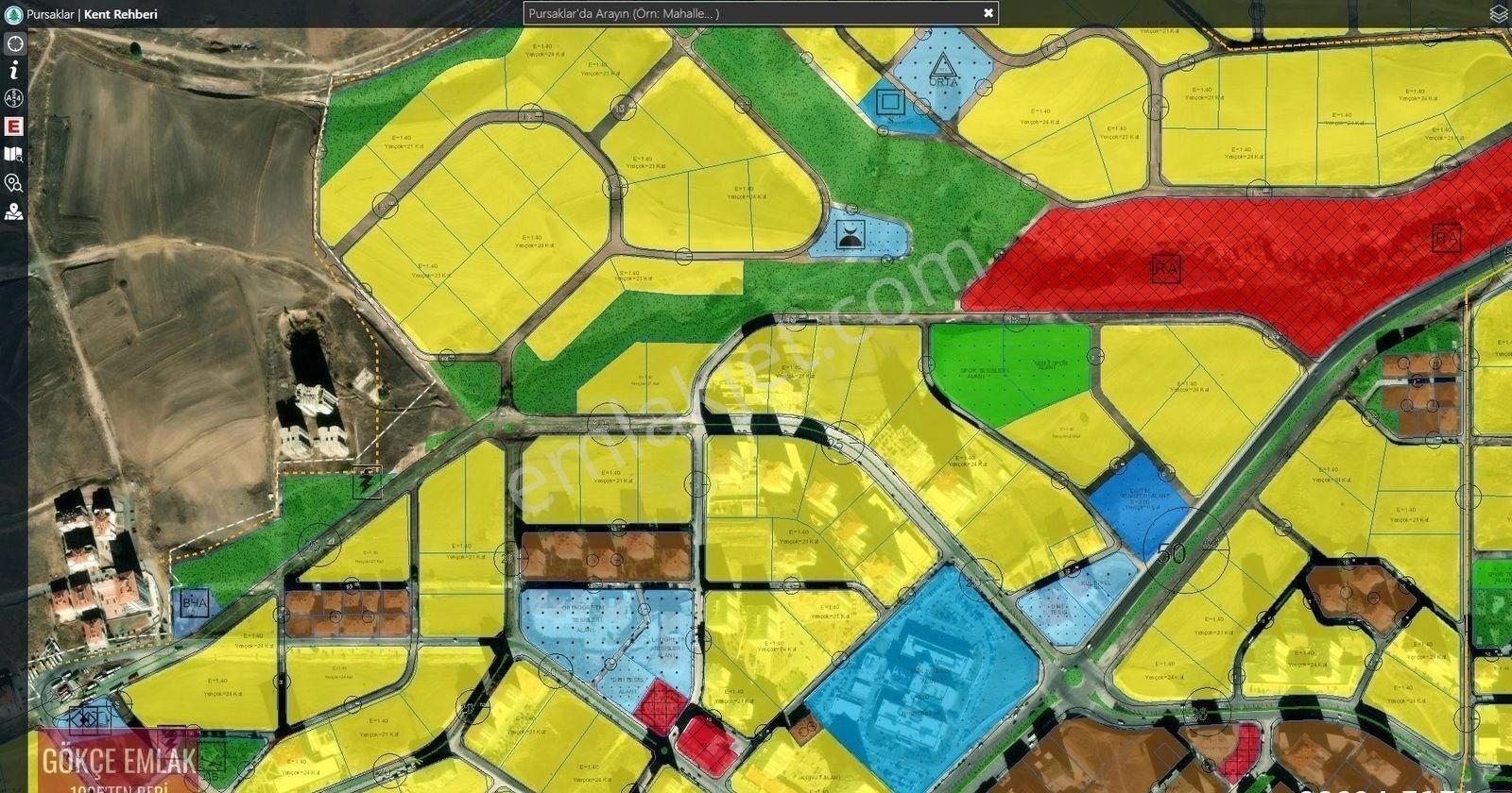 Gökçe Emlak'tan Pursaklar Hastane Bölgesinde Konut İmarlı Satılık Arsa
