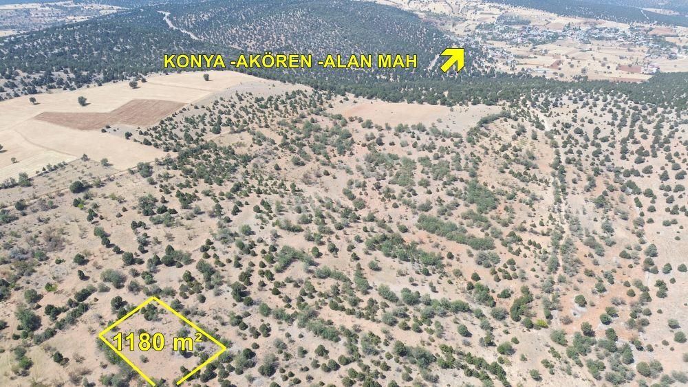 Konya / Akören / Alan Da 1.180 M² Müstakil Bağ