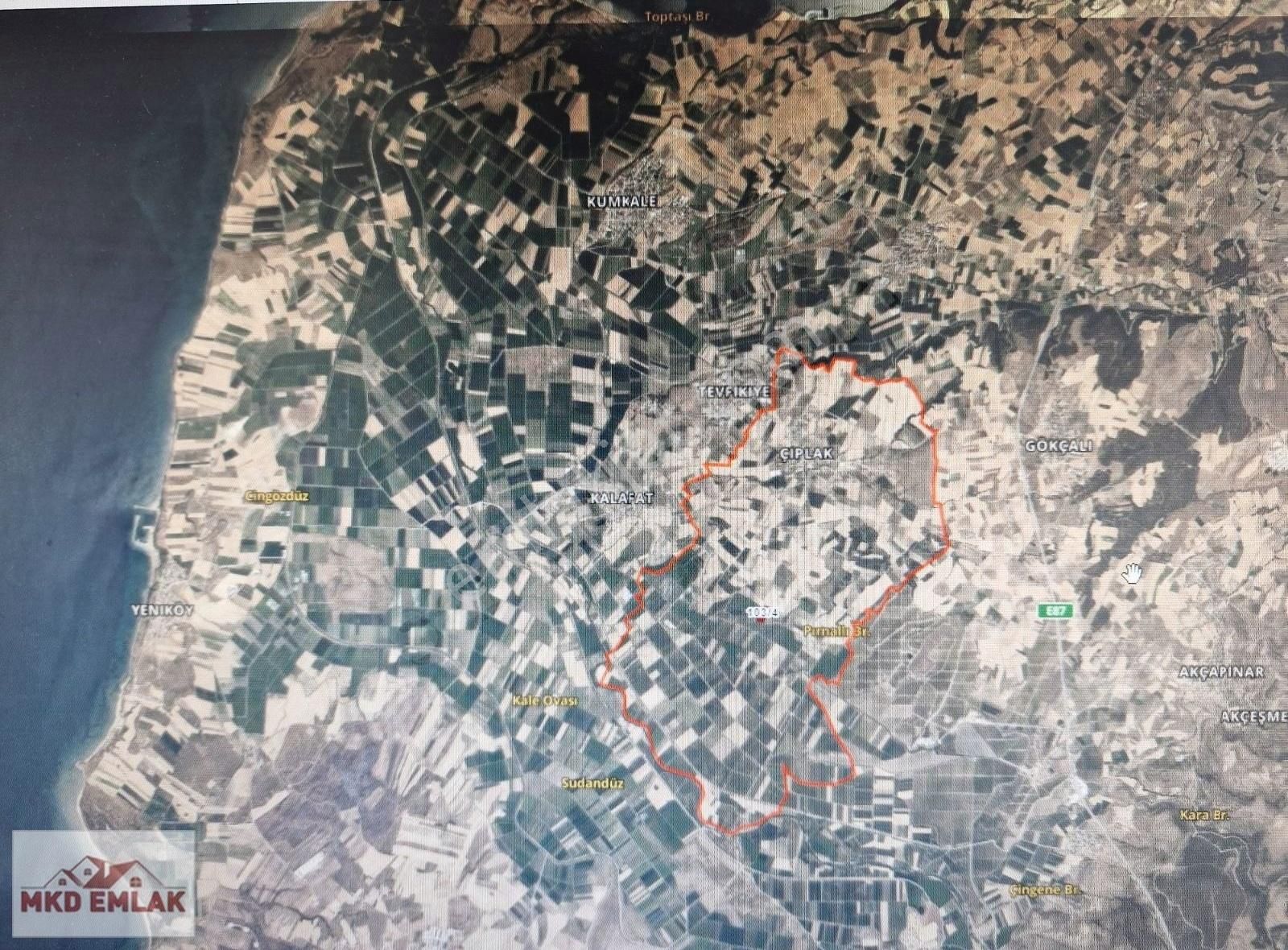 Acil Kelepir Çanakkale Merkez Çıplak Köyünde 9278 M2 Tarla Mkd - Görsel 2