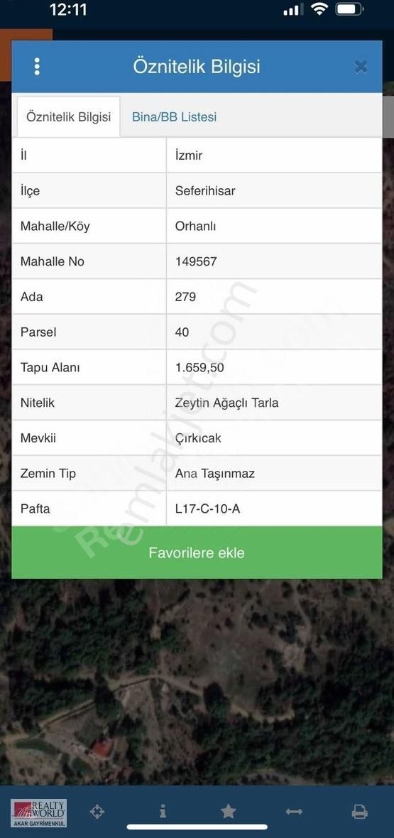 Rw Akar'dan Orhanlıda Yatırımlık Tarla