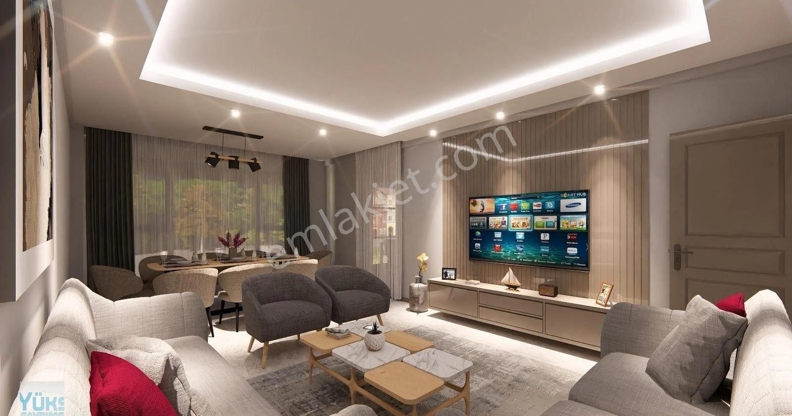 Denizli Şemikler De 3+1 Panjurlu Giyotin Cam Balkonlu Konsept Lansmana Özel Satılık Daireler