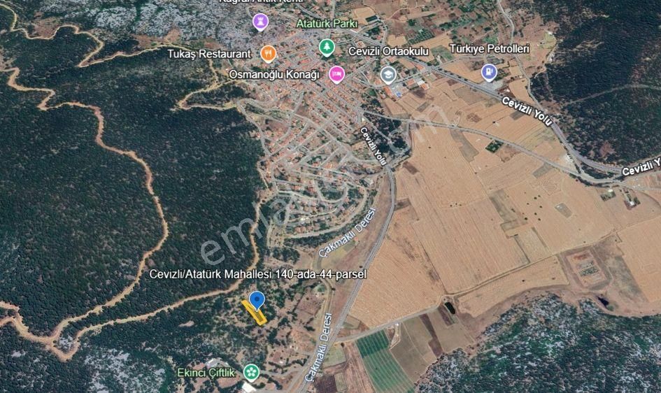 Akseki Cevizli' De Satılık 1406 M2 Tarla