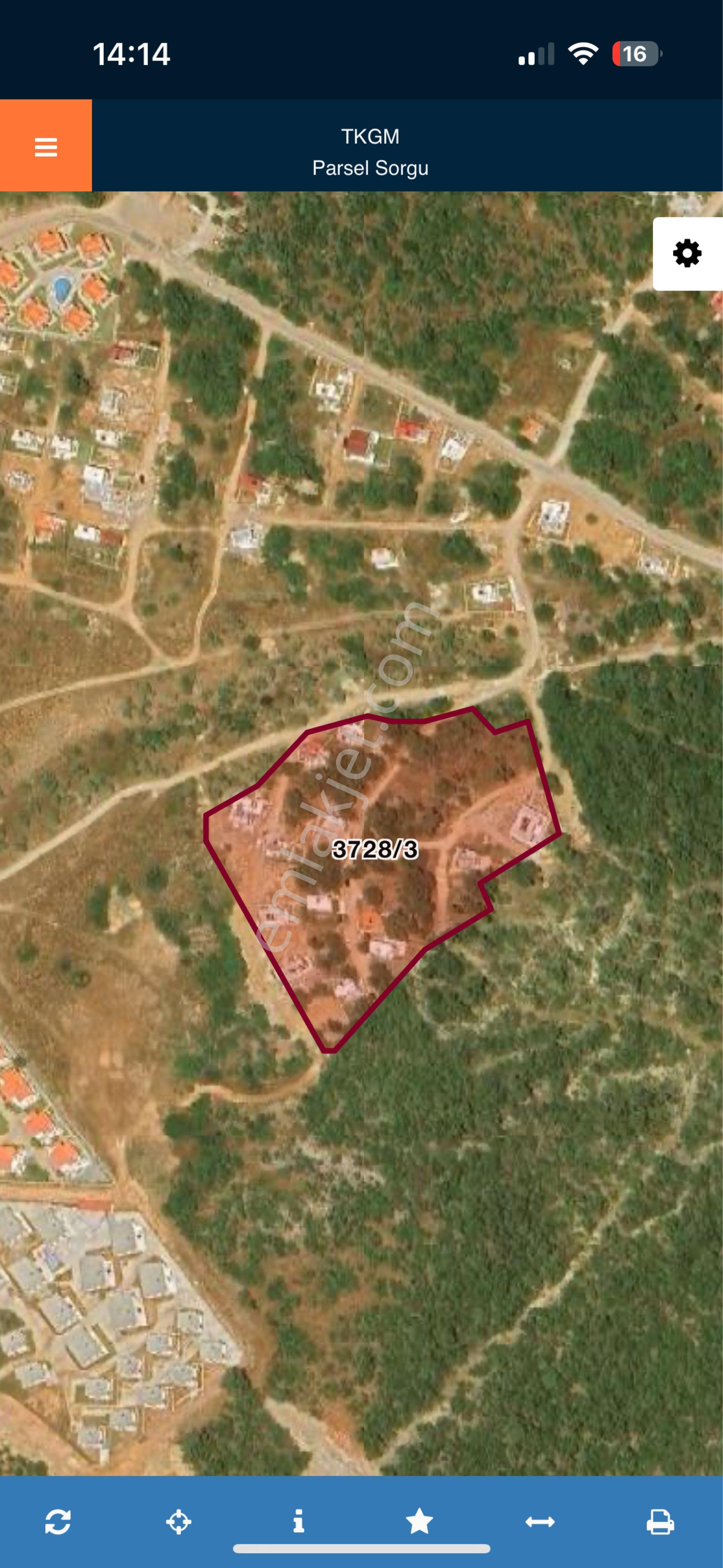 Akbükte Deniz Manzaralı Geniş Bahçeli Bitişik Nizam İmarlı Villa Arsası - Görsel 4