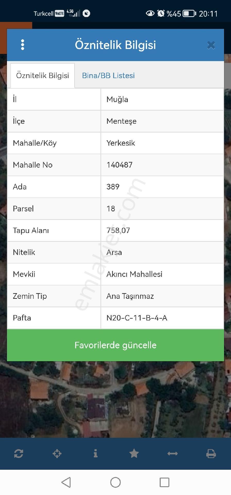 Yerkesik Konut İmarlı 758m2 Arsa (sahibinden) - Görsel 6