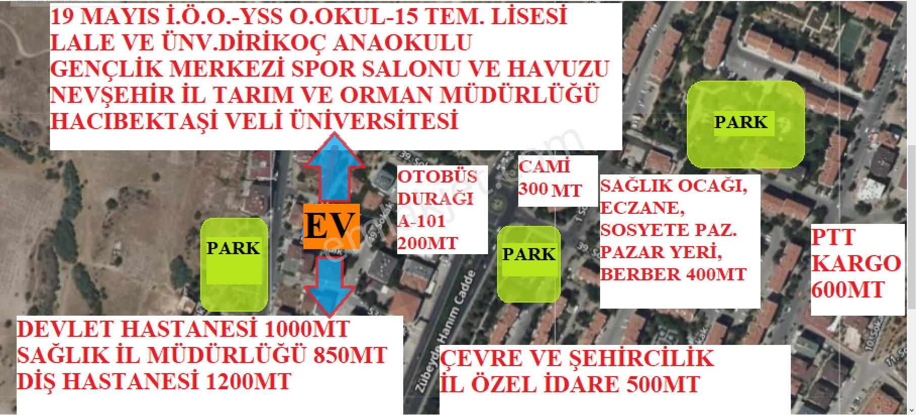 Hastaneye, Üniversiteye, Pazara, Sağlık Ocağına Yürüme Mesafesinde 172m2 Net Kullanım Alanı