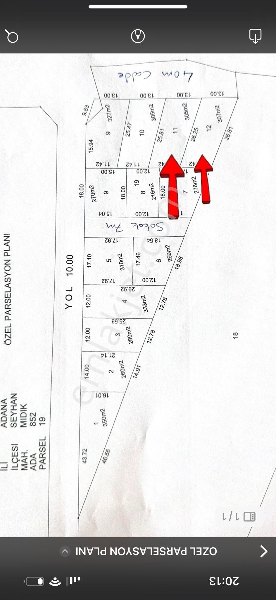 Yenibey Set Yolu Üzerinde Satılık Arsa Kupon Kelepir Adana Seyhan - Görsel 4