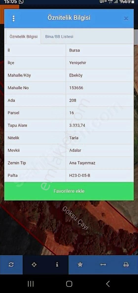 3.333m Düz Resmi Yola Cepheli İki Yerden Suyu Var Fırsat Yatırım