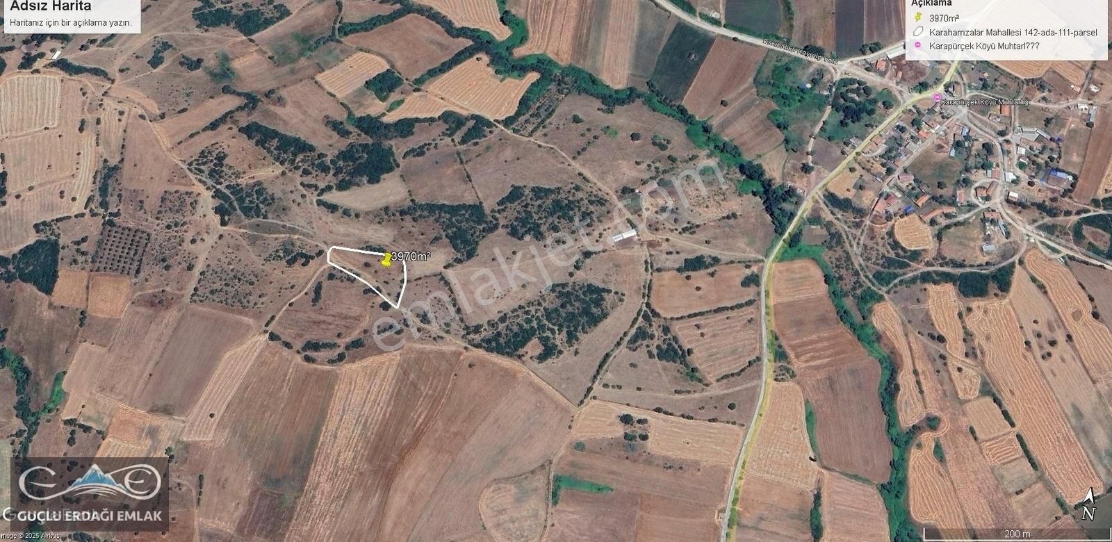 Satılık 3970m² Tarla Biga Karahamzalar'da Güçlü Erdağı Emlaktan - Görsel 4