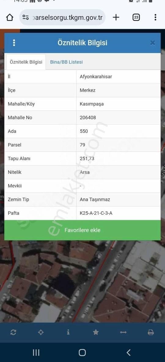 Gazlıgöl Caddesi Satılık Arsa