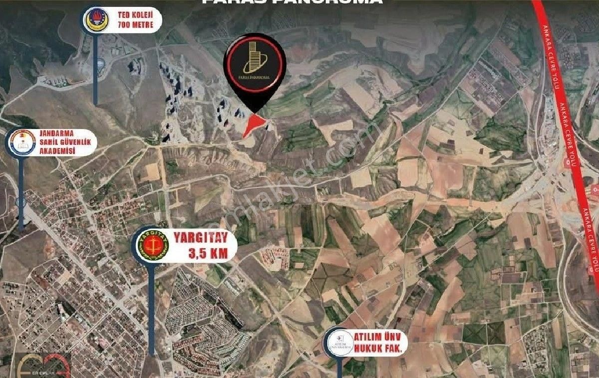 Prestiji Ve Yüksekleri Sevenler İçin Harika Bir Sitede Çift Cephe Önü Açık Manzaralı Kiralık Daire - Görsel 2