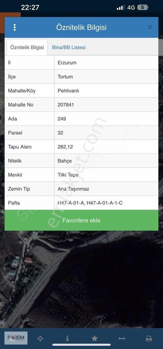 Fobem Gm'den Satılık Arsa