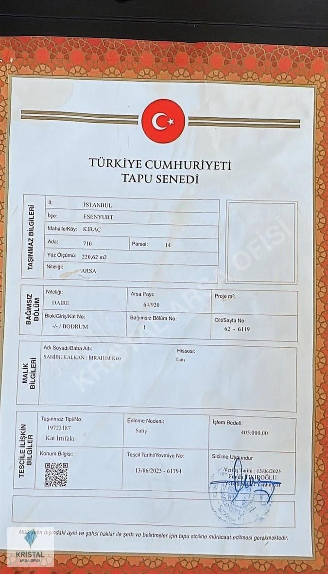Esenyurt Kıraç Da 2+1 85 M2 Merkezi Konumda Satılık Daire