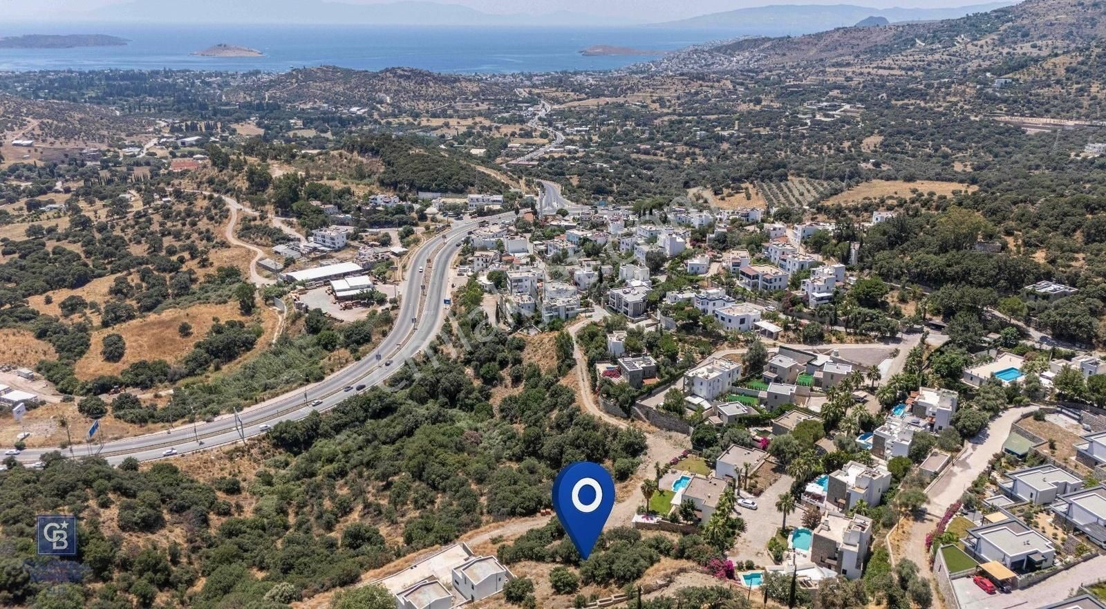 Bodrum Ortakent'te Deniz Manzaralı Arsa