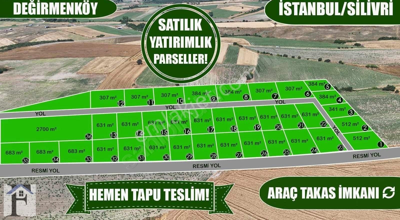 Silivri Değirmenköy'de Satılık 631 M² Kelepir Parsel!