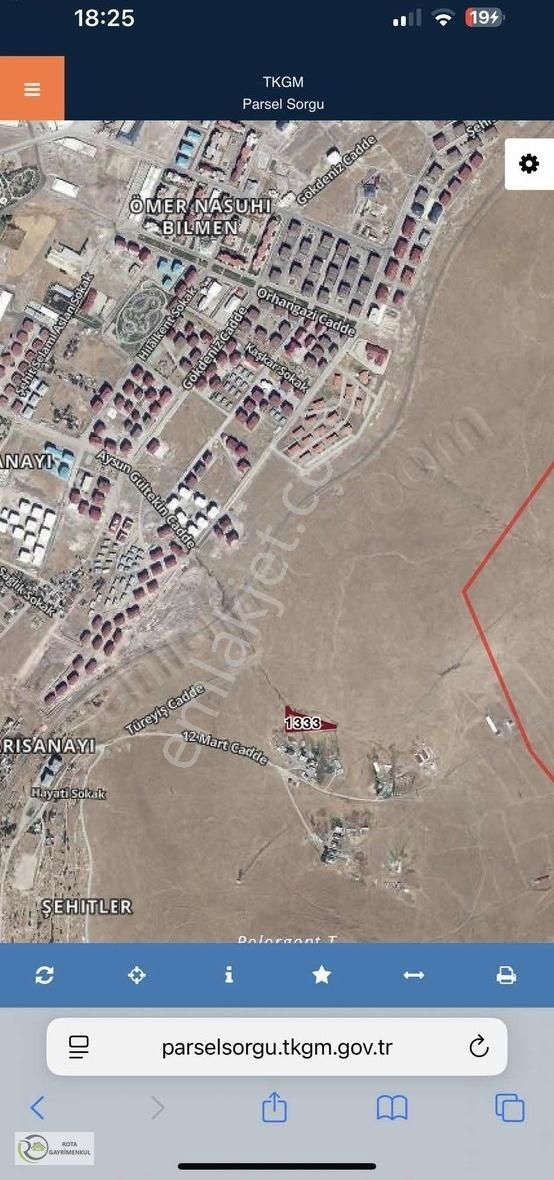 Rota Gayrimenkul'den Hilalkent'de Satılık 126 M2 Tarla