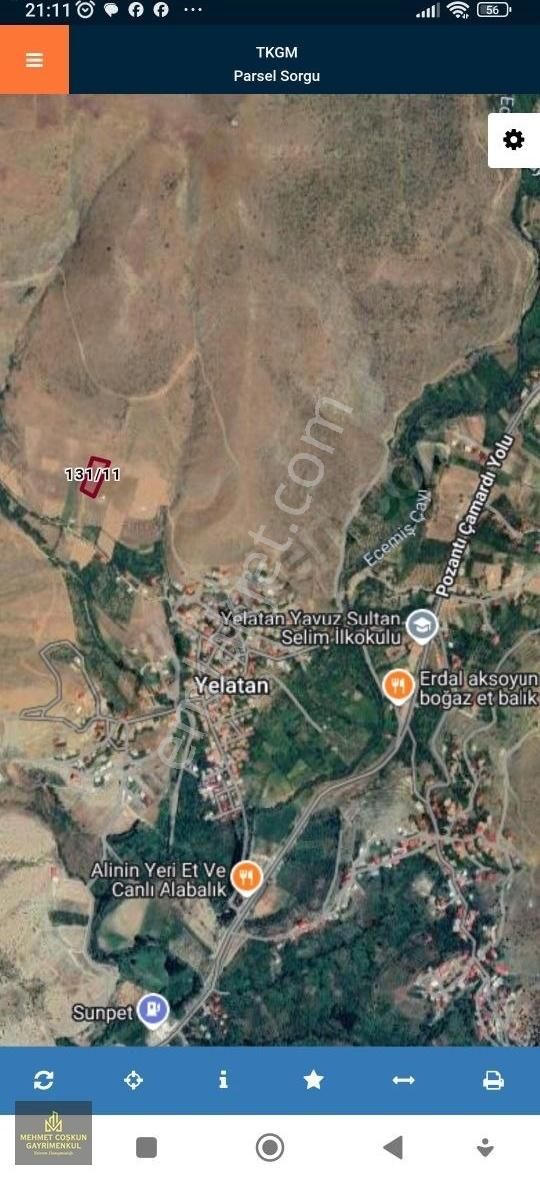 Çamardı Yaylalık Tarla Satış 'ta