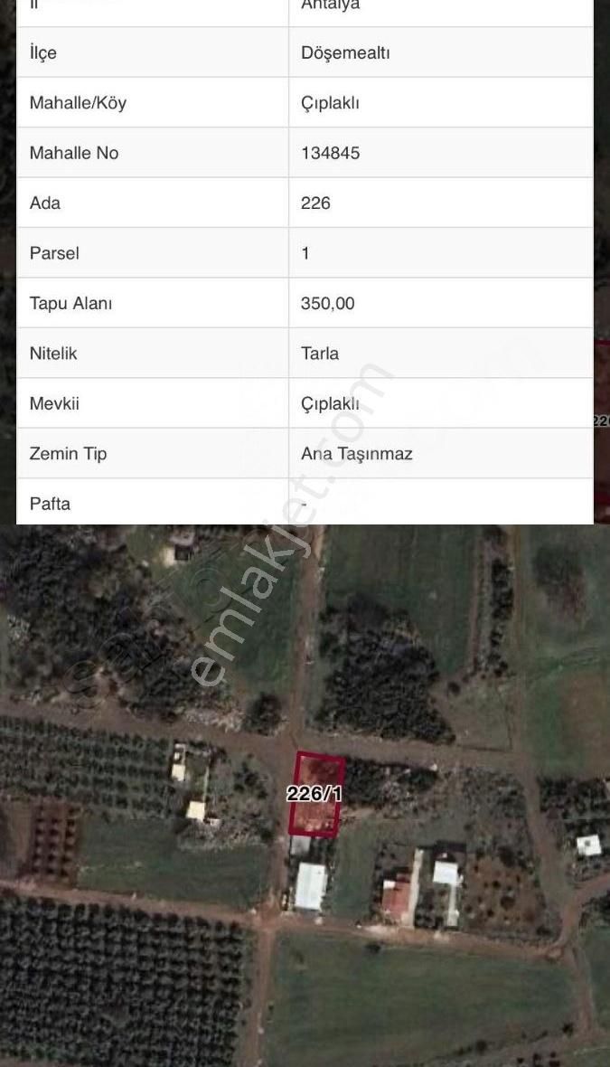 Döşemealtında Villalık Arsa