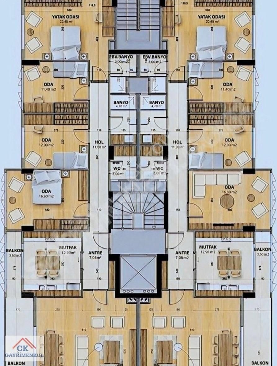 Ck'dan Bağdat Caddesine Yürüme Mesafesinde 165 M2 Net