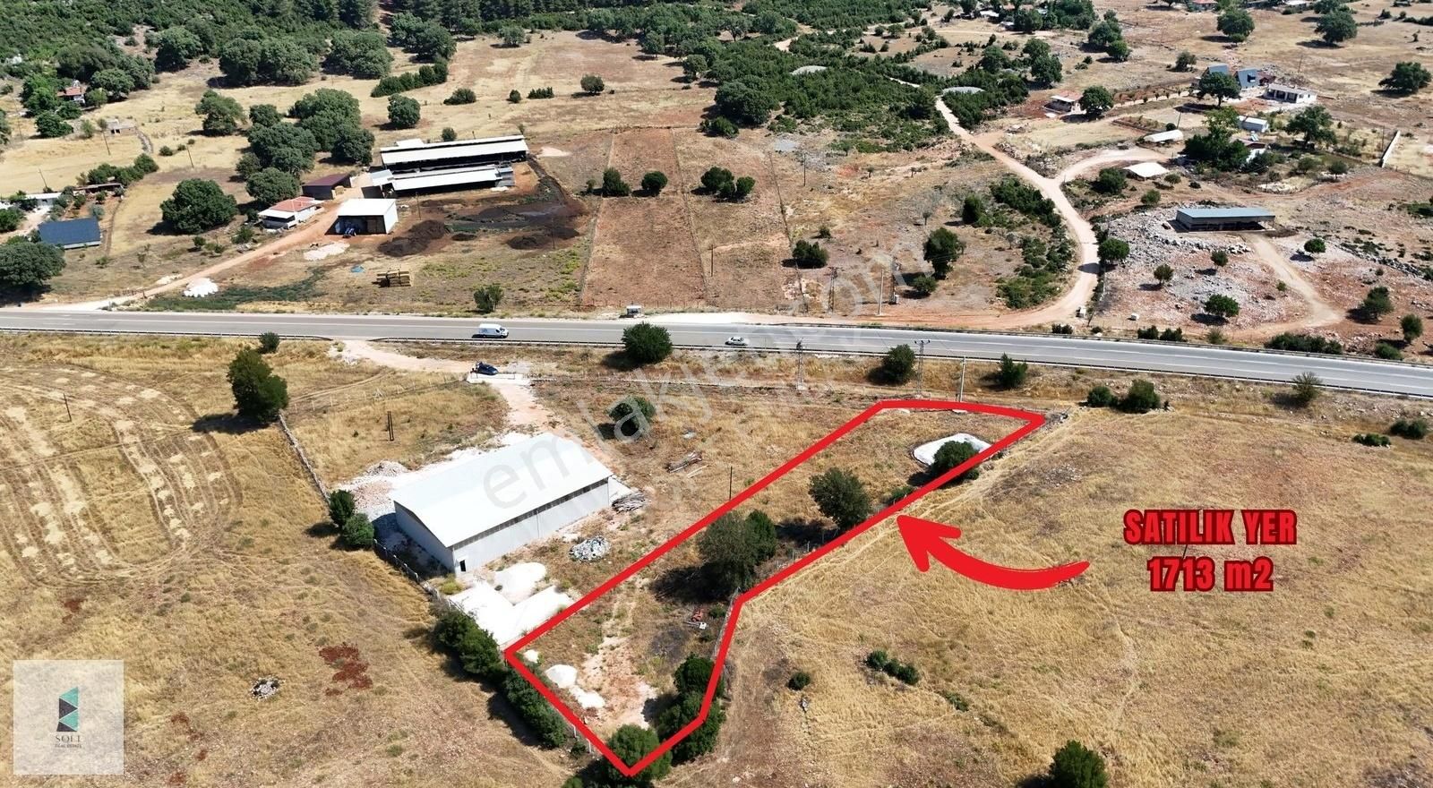 Kaş Sarılar Mahallesinde D400 Anayola Cephe 1713 M2 Satılık Arsa