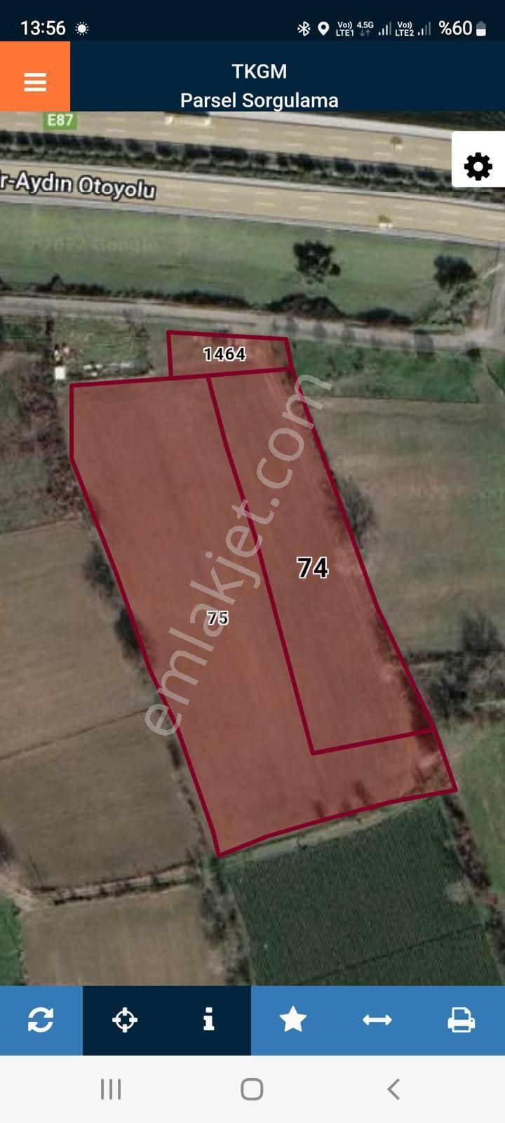 Aydın Efeler Kızılcaköy’de 13.206 M² Satılık Tarım Arazisi! - Görsel 4