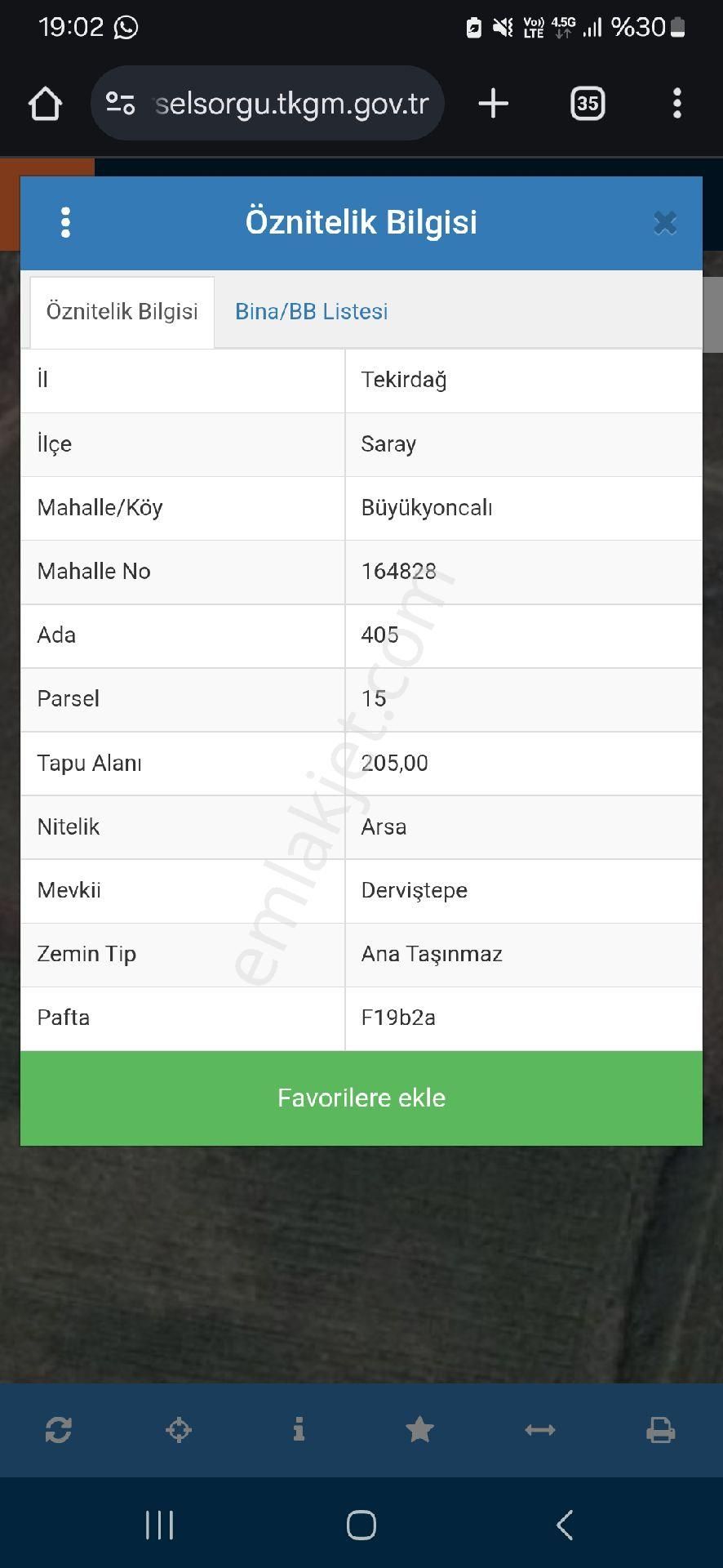 Acill Tek Tapu İmarlı Arsa