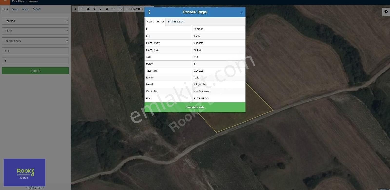 Rookz Doruk 'dan Köye Yakını Emsallerinin Altında Yatırım Fırsat