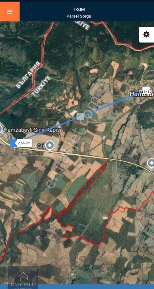 Edirne Lalapaşa Hamzabeyli Köyü Satılık Manzaralı Konut İmarlı Mükemmel Konumda Arsa