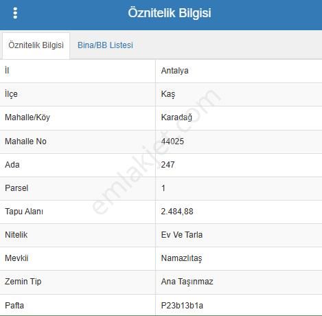 Antalya, Kaş, Karadağ Mah. Namazlıtaş Mevkii, Yatırımlık Satılık Tarla, - Görsel 5