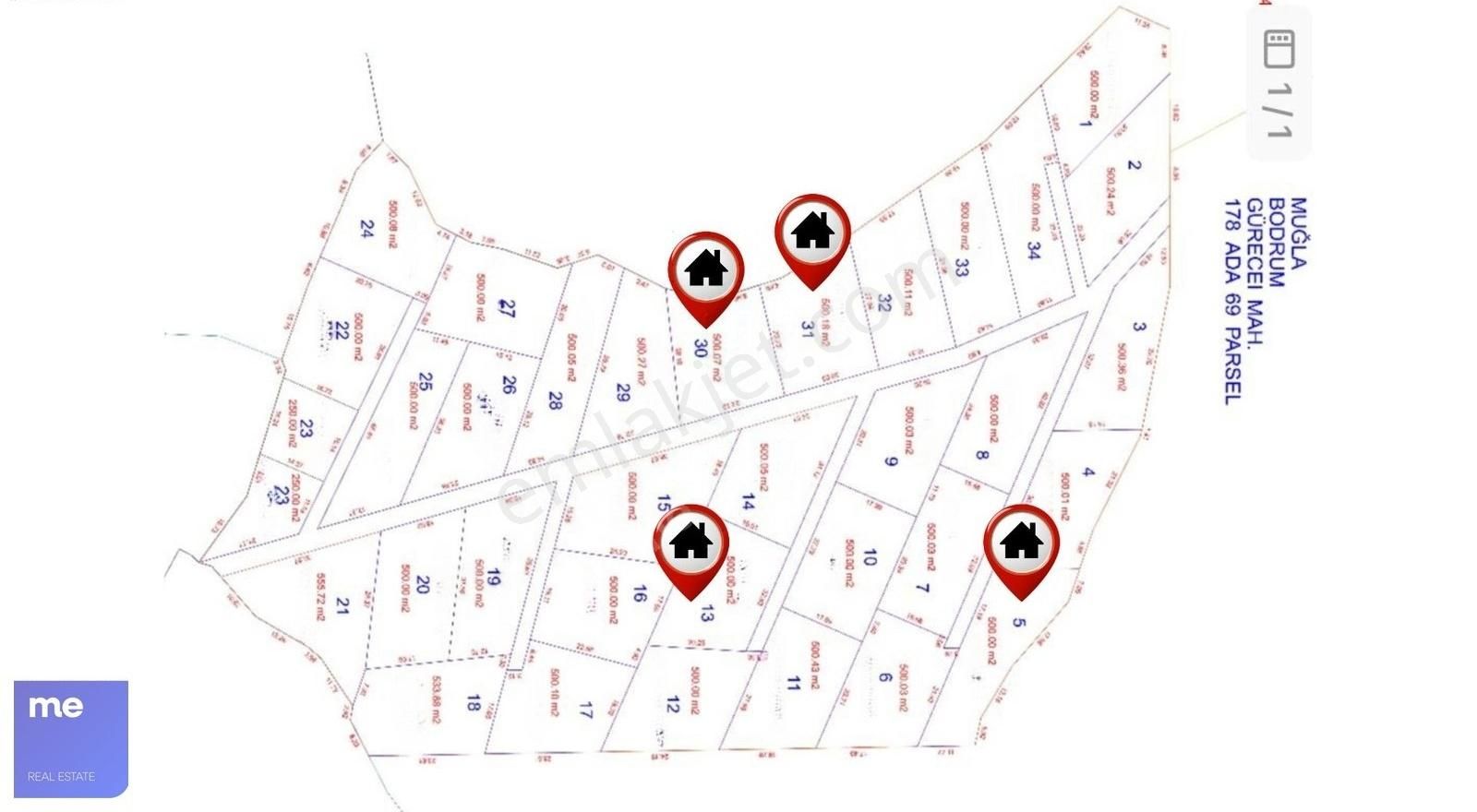 Ortakent-gürece'de 500 M² Kooperatif Arazisinden 4 Hisse Satılık - Görsel 4