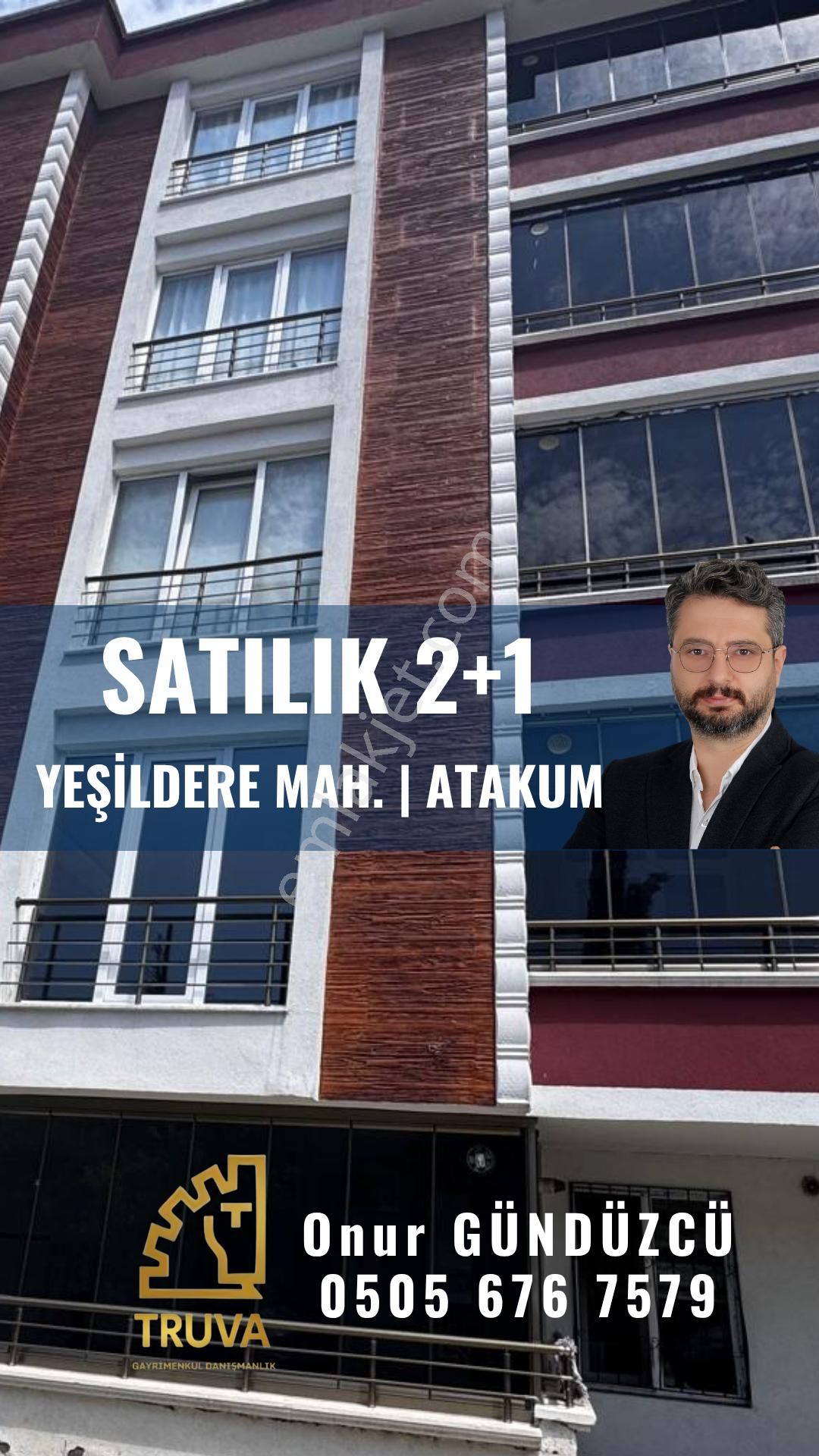 Truva// Onur'dan Salon Mutfak Ayrı Full Krediye Uygun Geniş 2+1