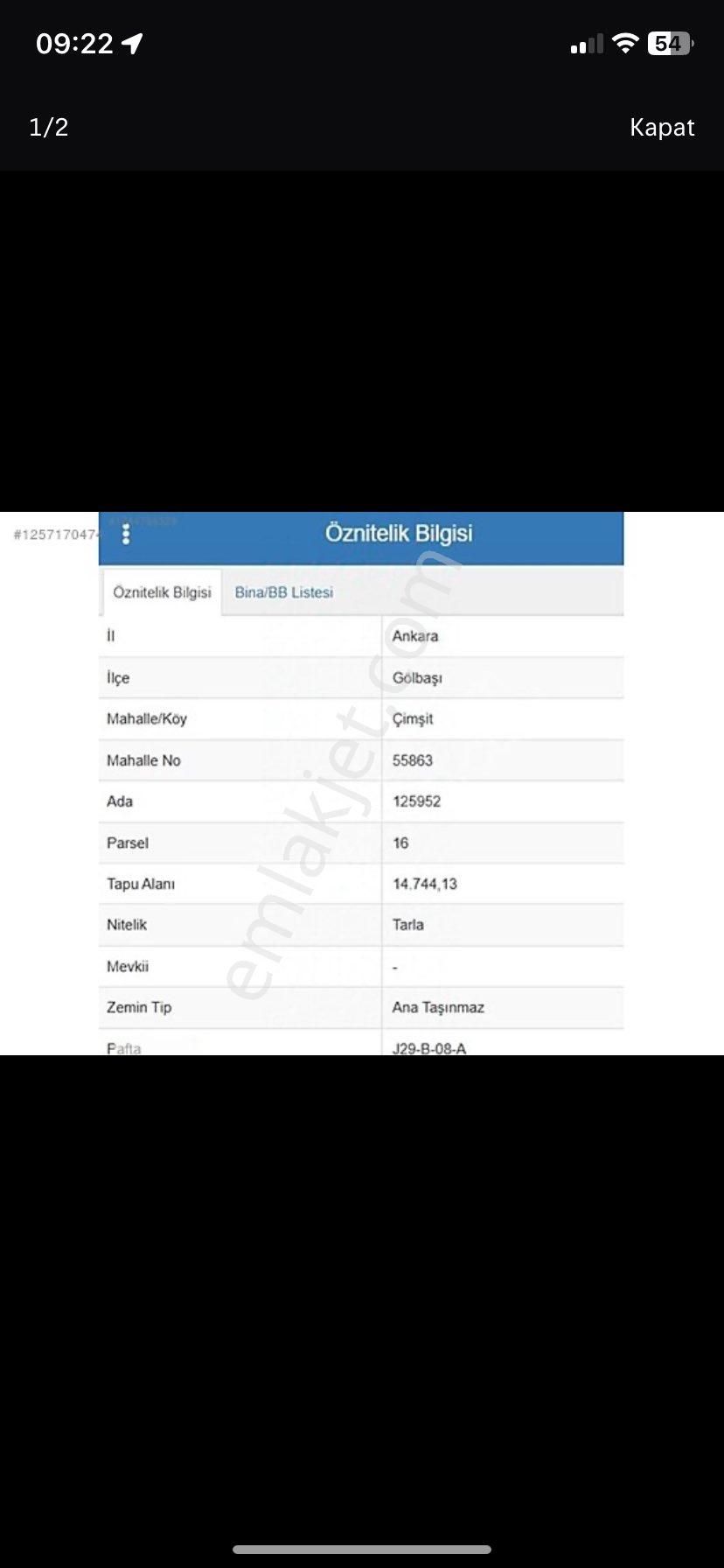 Sahibinden Satılık Yatırımlık Tarla – Gölbaşı / Çimşit Mahallesi