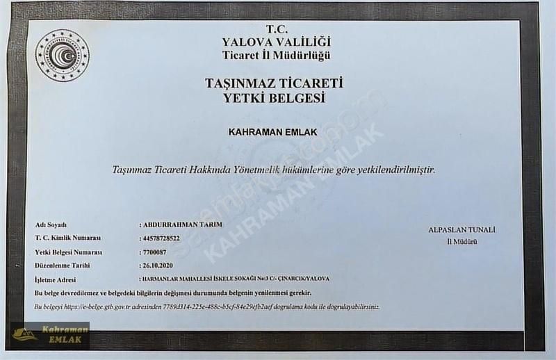 Çınarcık Merkezde Lebiderya Manzaralı Dublex