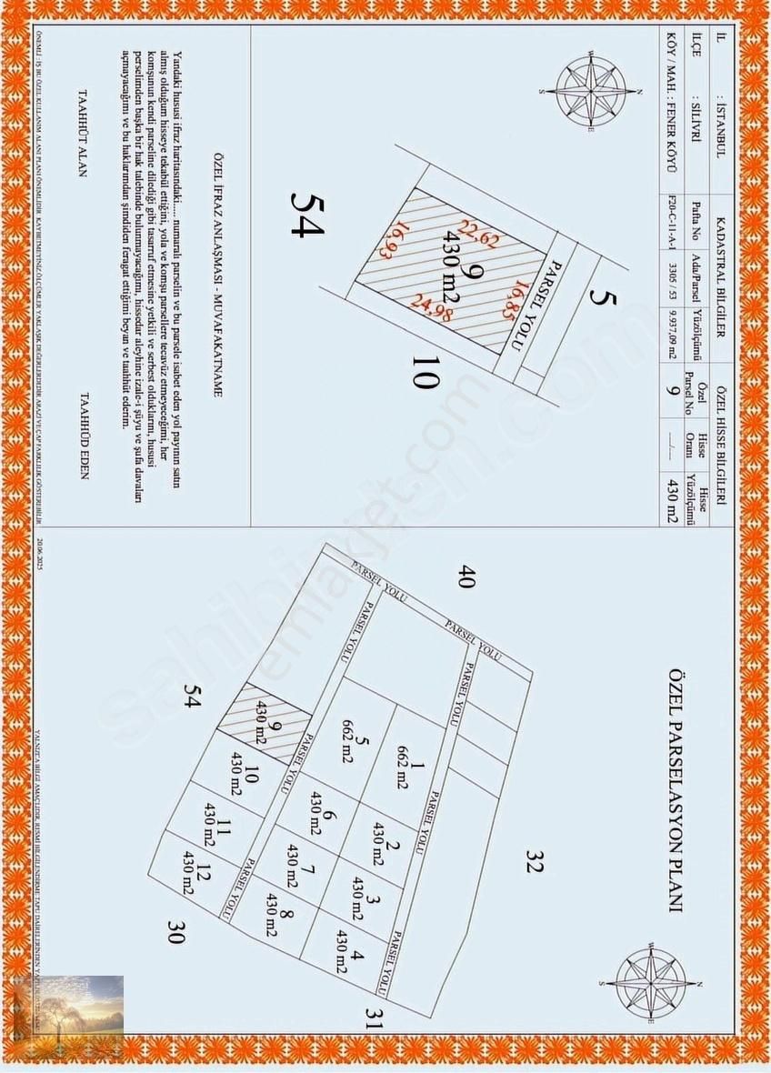 İstanbul Silivri Fener Köy Satılık Arsa 430m2 - Görsel 16