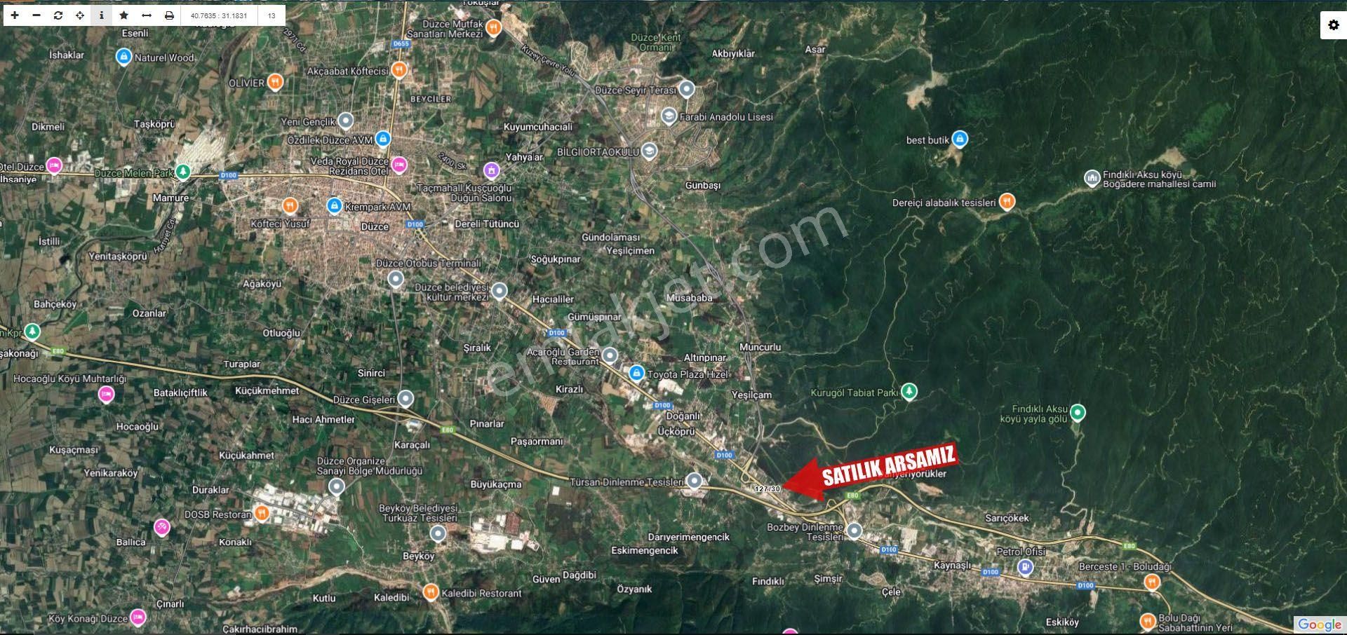 Kaynaşlı / Üçköprü'de | D100'e Cephe Ticari + Konut 460 M2 Arsa - Görsel 16