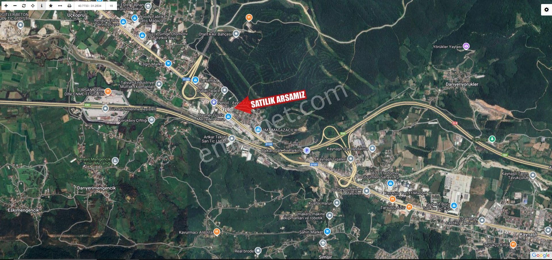 Kaynaşlı / Üçköprü'de | D100'e Cephe Ticari + Konut 460 M2 Arsa - Görsel 15