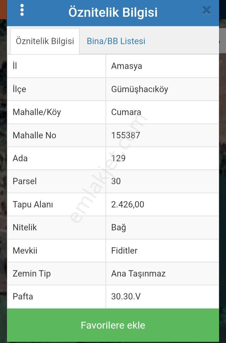 Gümüşhacıköy De Satılık Bağ Yeri 2426m. - Görsel 2