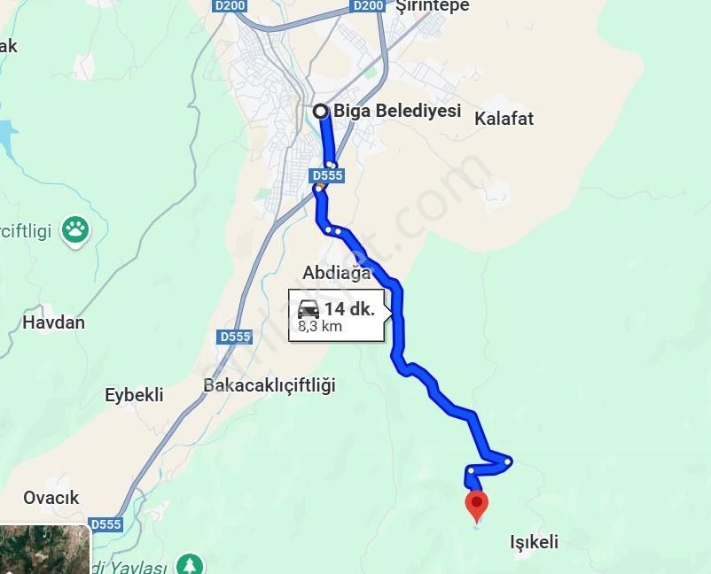 Çanakkale Biga Işıkeli Köyünde Yol Üstünde Manzaralı,bol Oksijenli,yatırımlık Tarla. - Görsel 4