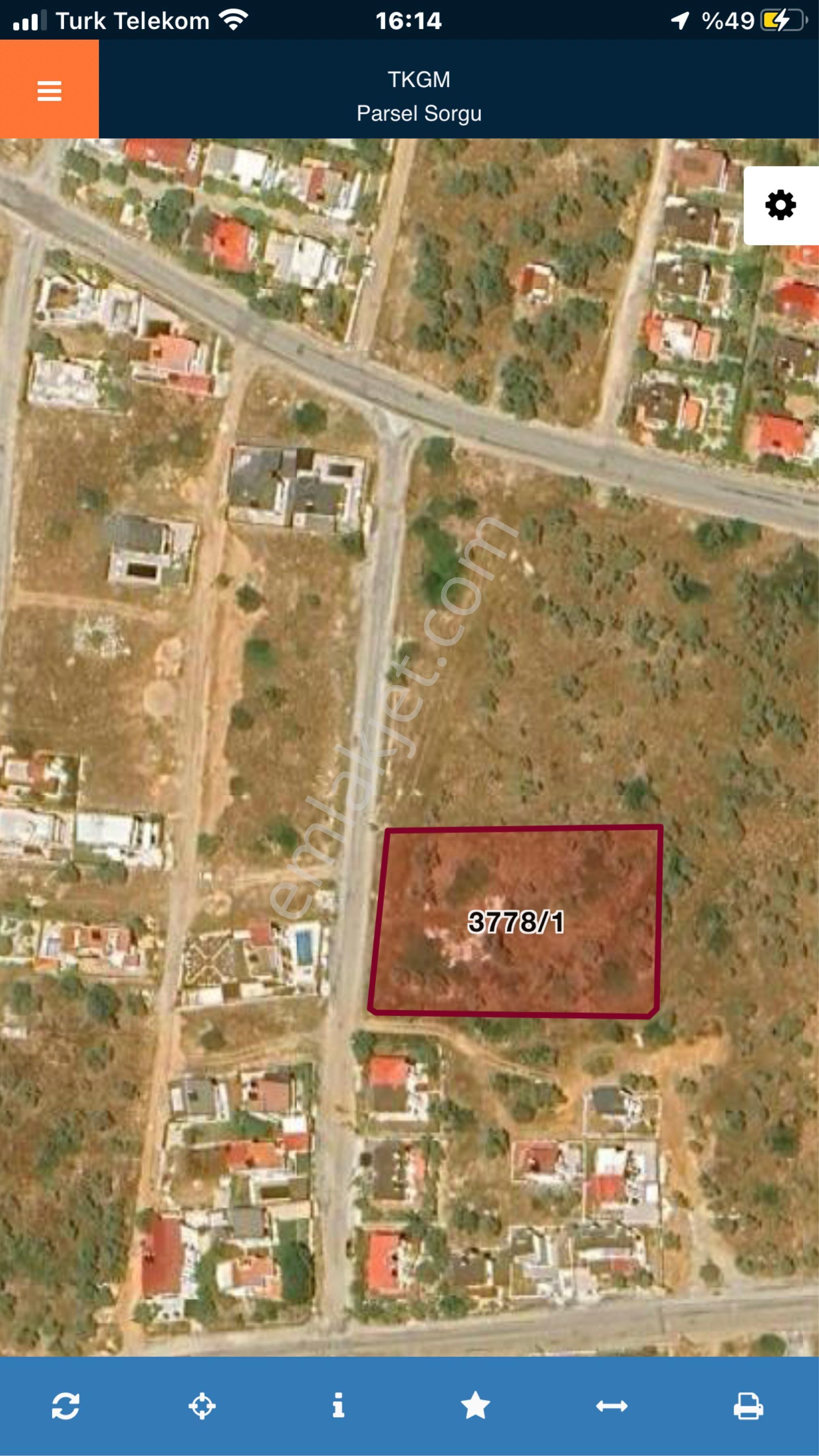 Aydın Didim Akbük Te 3 Dönüm Deniz Manzaralı Satılık Arsa