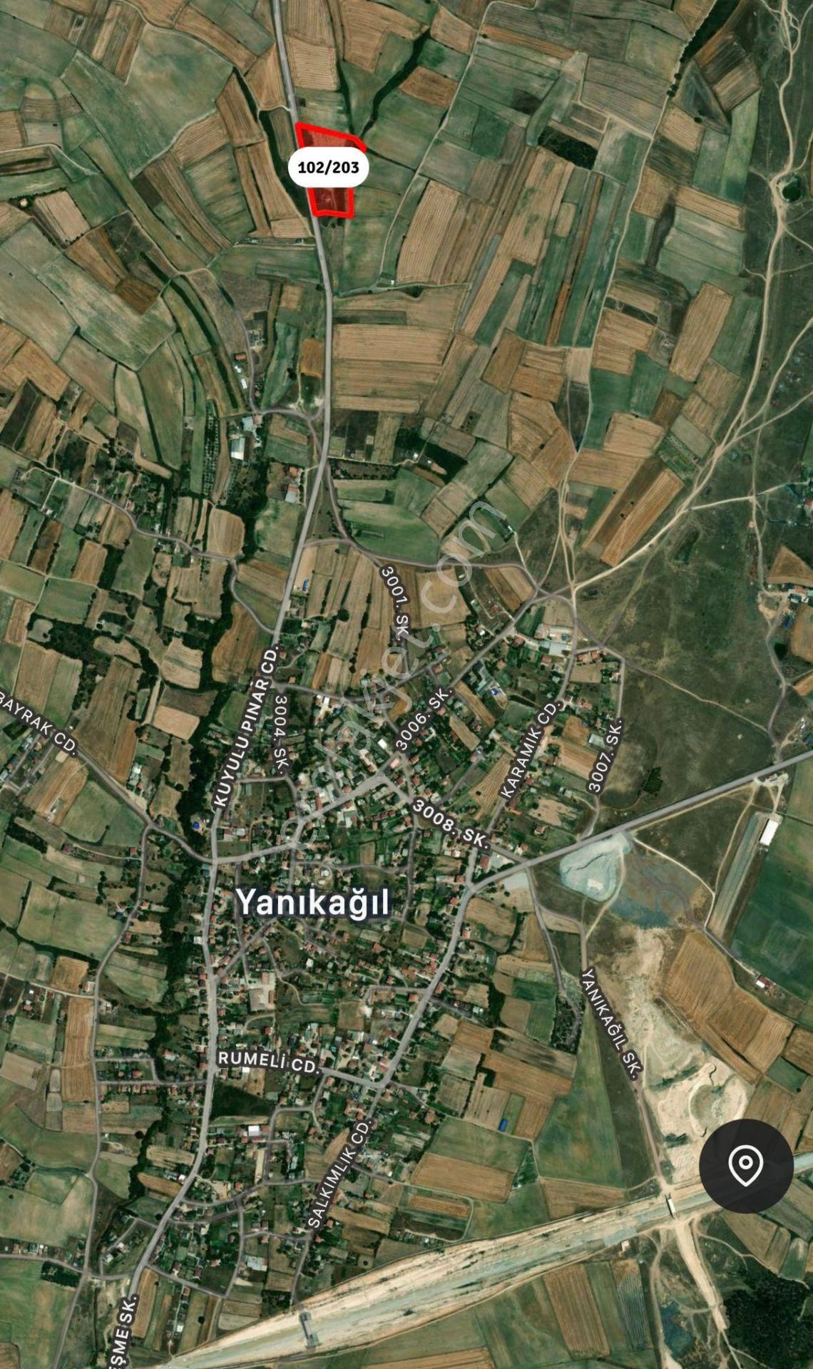 Kapaklı Yanıkağıl Mah 227 M2 Satılık Arsa