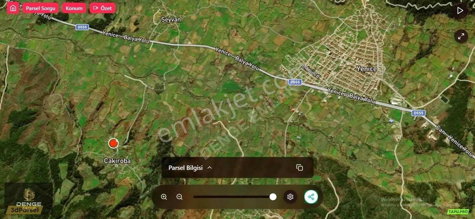 Çanakkale Yenice Çakıroba İmarlı Arsa Müthiş Konumda Yola Cephe - Görsel 5