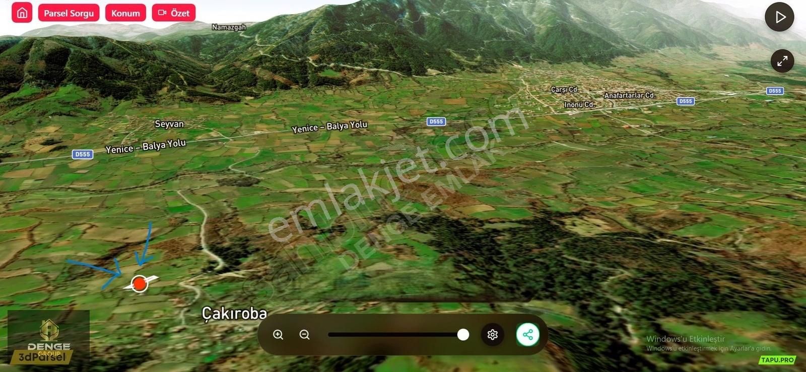 Çanakkale Yenice Çakıroba İmarlı Arsa Müthiş Konumda Yola Cephe - Görsel 3