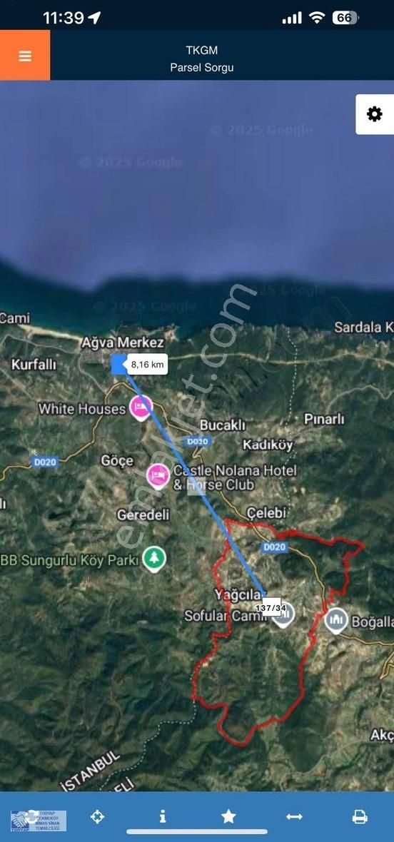 Ağvaya Komşu, Sakin Ve Huzurlu Lokasyonda 1.150 M2 Arsa Fırsatı