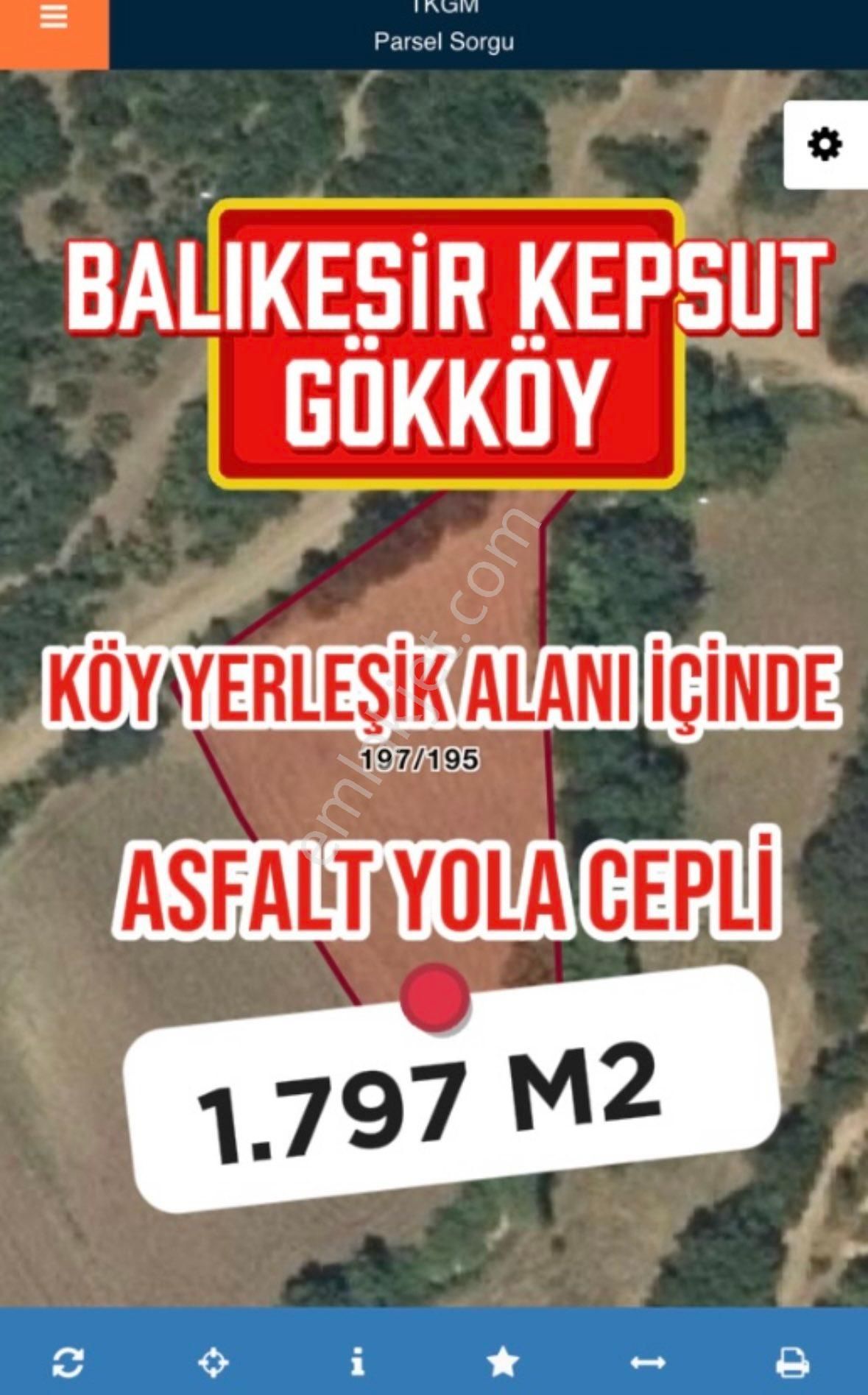 🏡 Balıkesir Kepsut Gökköy’de Köy Yerleşik Alanı İmarlı Yapılaşmaya Uygun Yaşam Alanı!