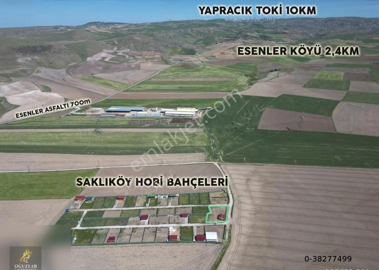 Oğuzlar'dan__esenler'de Temelli Otoyoluna Yakın 700m Bahçe