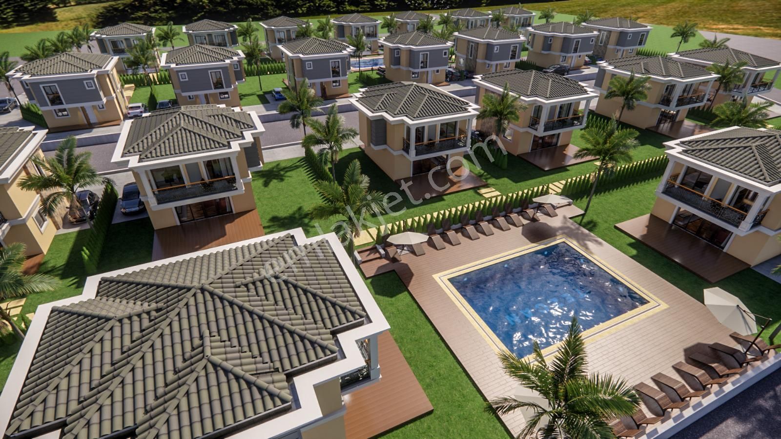 Plaja 5 Dakika! Köşe Konumda, Şahane Bahçeli Lüks Villa - Görsel 3