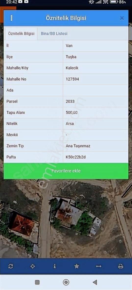 Kalecikte Acil Satılık Parsel Ana Caddeye 214 Metre